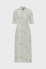 Load image into Gallery viewer, Avondale Linen Dress Palm Print
