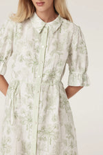Load image into Gallery viewer, Avondale Linen Dress Palm Print
