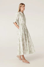 Load image into Gallery viewer, Avondale Linen Dress Palm Print
