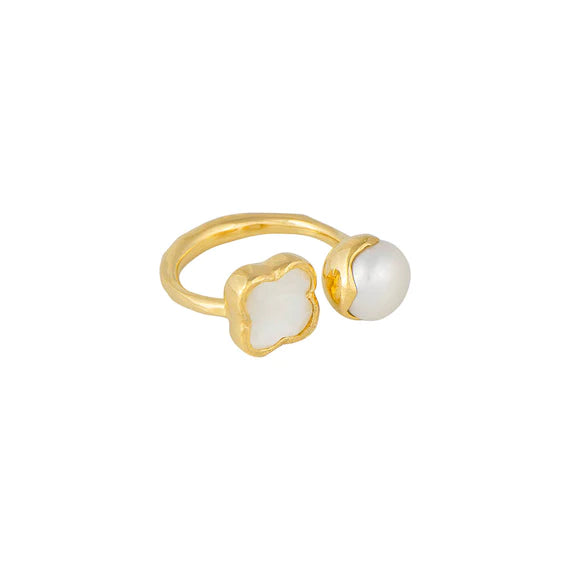 FAIRLEY - Pearl and Mother of Pearl Ring