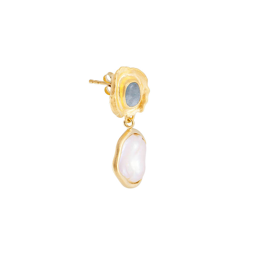 AQUAMARINE PEARL DROPS