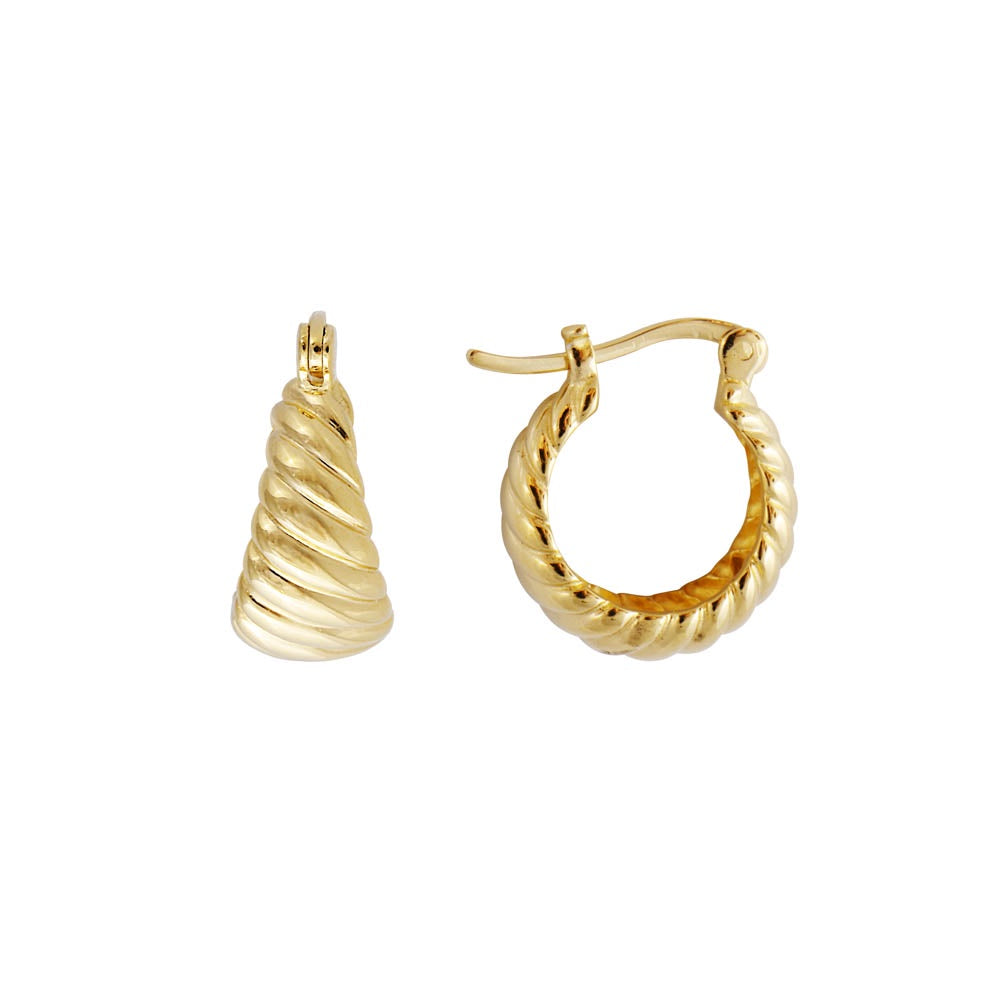 FAIRLEY Flared Croissant Hoops