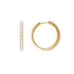 Load image into Gallery viewer, FAIRLEY - Slim Crystal Maxi Hoops
