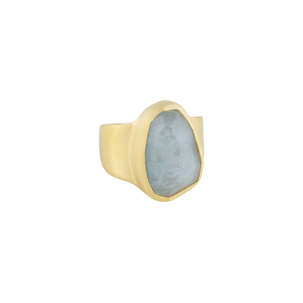 FAIRLEY Free-Form Aquamarine Ring