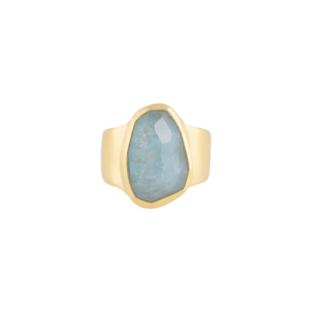 FAIRLEY Free-Form Aquamarine Ring