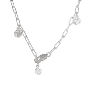SILVER BEACH COMBER CHARM NECKLACE