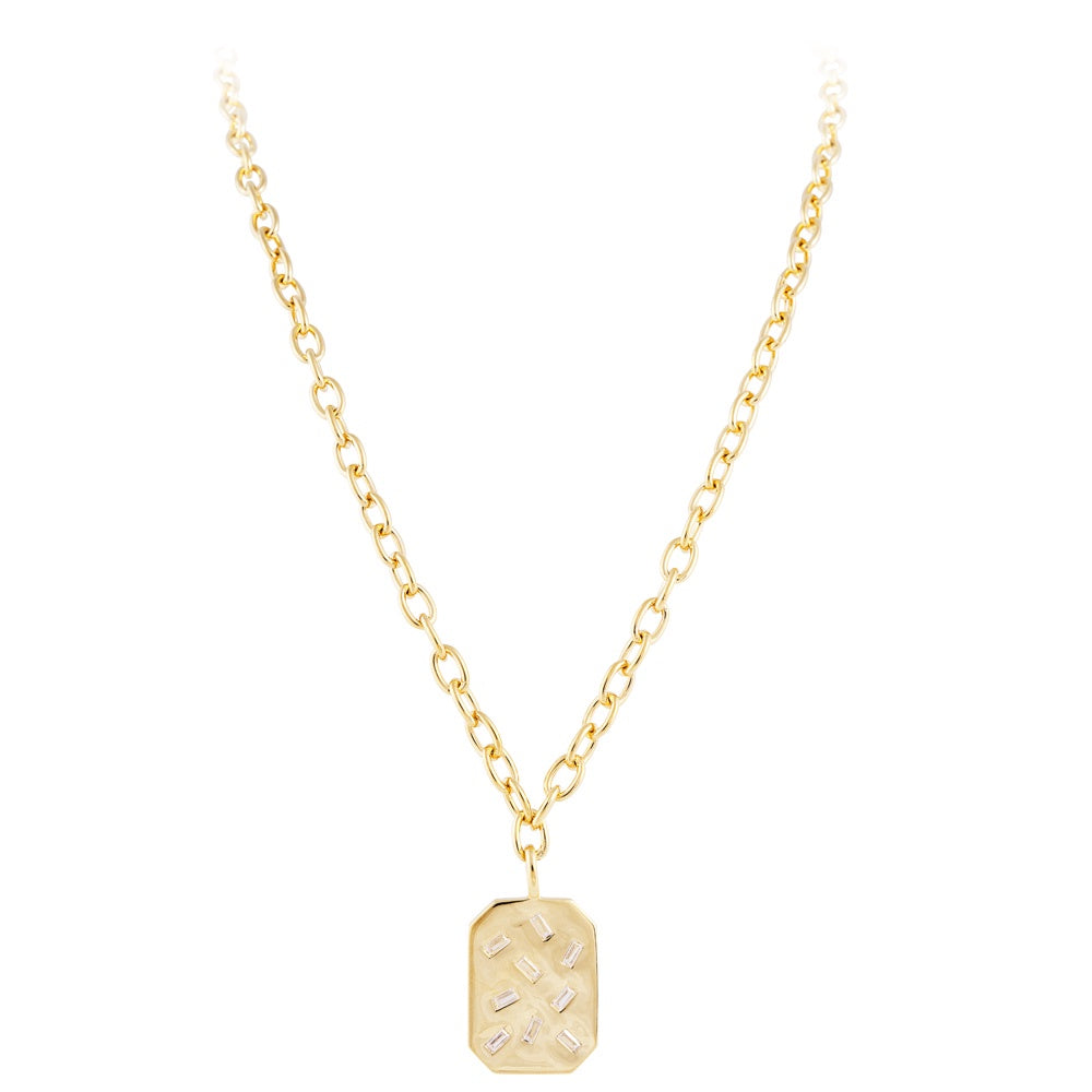 FAIRLEY Scatter Baguette Necklace