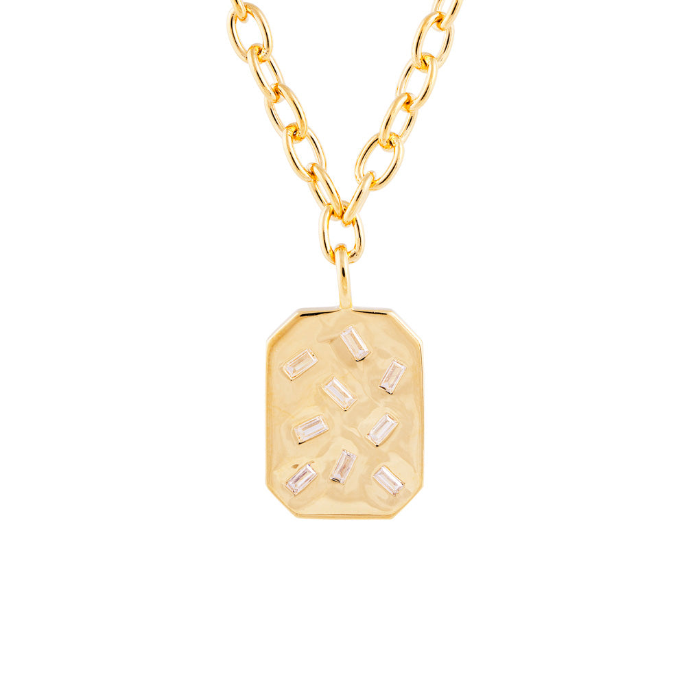 FAIRLEY Scatter Baguette Necklace