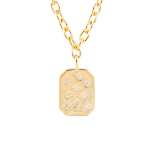 FAIRLEY Scatter Baguette Necklace