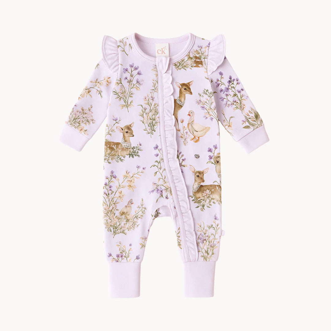 Enchanted Garden - Bamboo Zipsuit