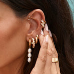 Load image into Gallery viewer, FAIRLEY Antique Gold Maxi Hoops
