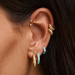 Load image into Gallery viewer, FAIRLEY Antique Gold Maxi Hoops
