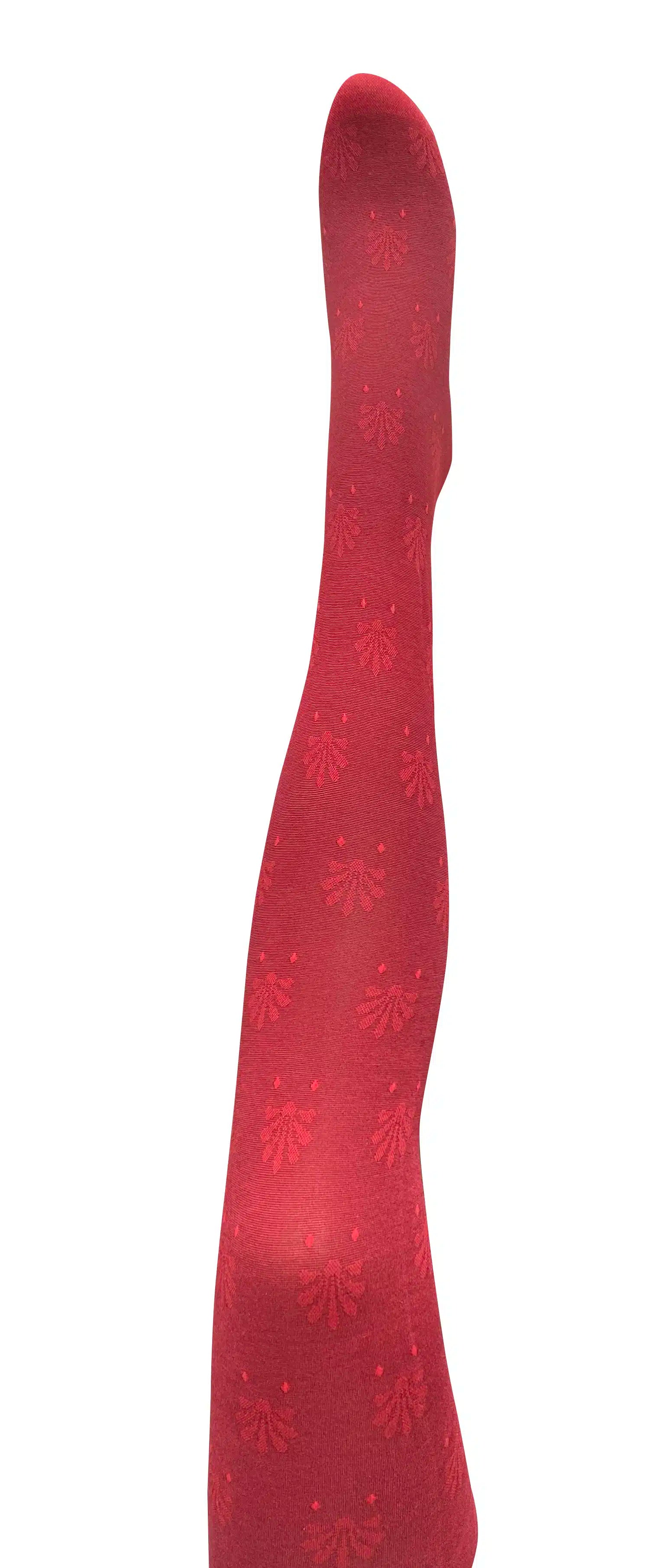 TIGHTOLOGY - Cotton Tights - Fleur Red