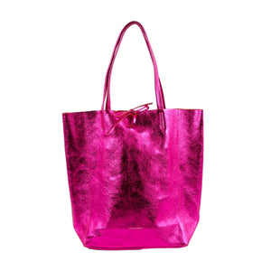 MAISON FANLI - Large Tote Metallic - Fuchsia