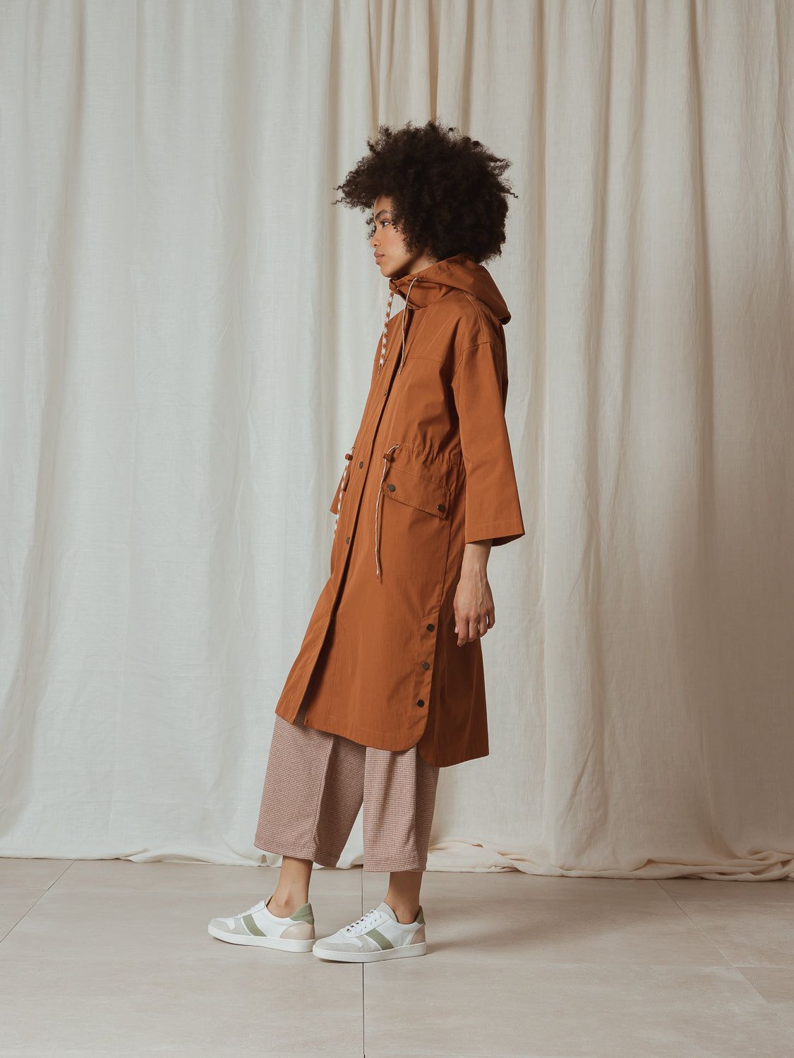 Indi & Cold Copper Trench Coat