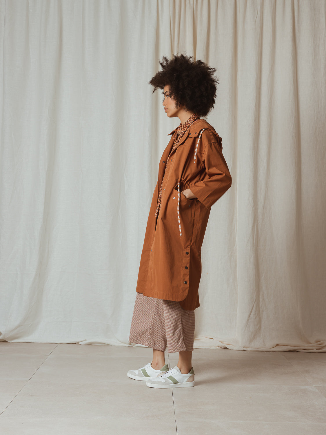 Indi & Cold Copper Trench Coat