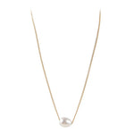 Load image into Gallery viewer, Fairley Pearl Teardrop Necklace Gold
