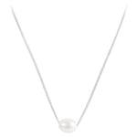 Load image into Gallery viewer, Fairley Pearl Teardrop Necklace Silver
