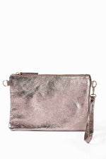 Load image into Gallery viewer, MAISON FANLI - Metallic Leather Crossbody - CHAMPAGNE
