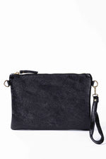 Load image into Gallery viewer, MAISON FANLI - Metallic Leather Crossbody - MIDNIGHT
