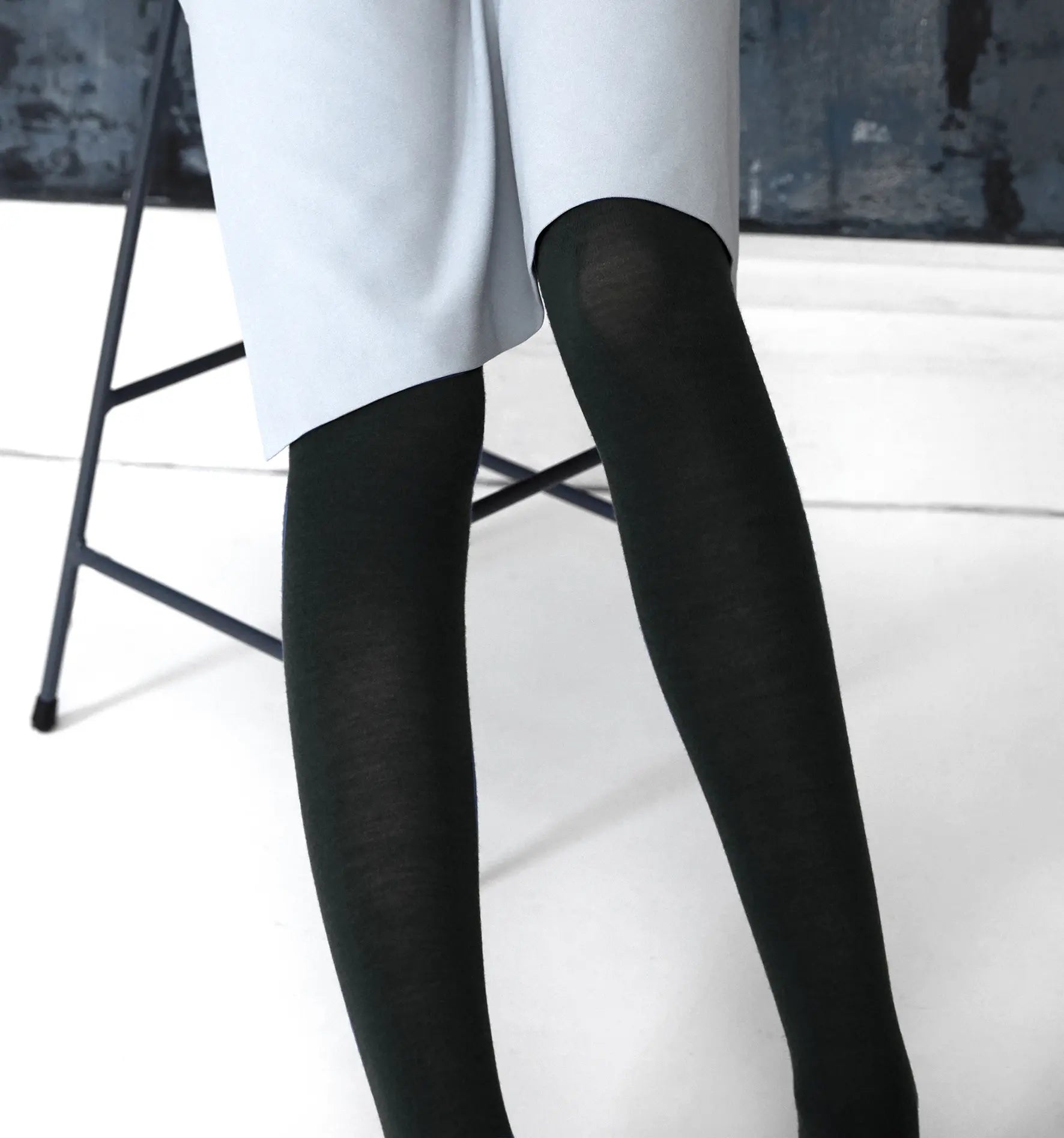 TIGHTOLOGY -  'Luxe Black' Wool Tights