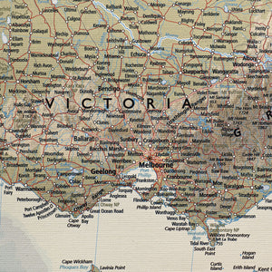 Telegram - Studio Milligram - Australia Wall Map - 1.4 x 1.1m