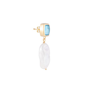 BLUE TOPAZ KESHI DROPS