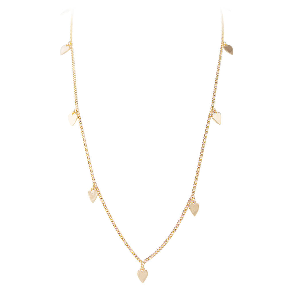 FAIRLEY Golden Heart Charm Necklace