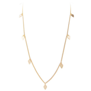 FAIRLEY Golden Heart Charm Necklace