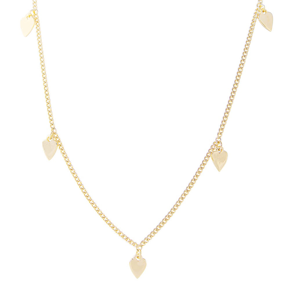 FAIRLEY Golden Heart Charm Necklace