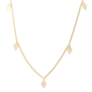 FAIRLEY Golden Heart Charm Necklace