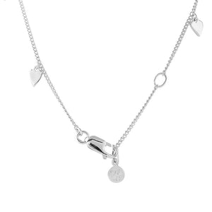 FAIRLEY Silver Heart Charm Necklace