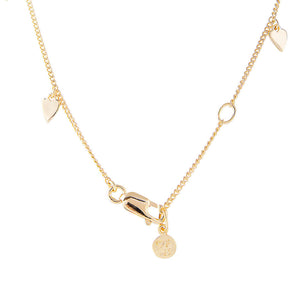 FAIRLEY Golden Heart Charm Necklace