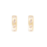 Load image into Gallery viewer, FAIRLEY Scatter Baguette Midi Hoops
