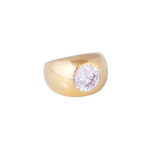 SOLITAIRE COCKTAIL RING 7