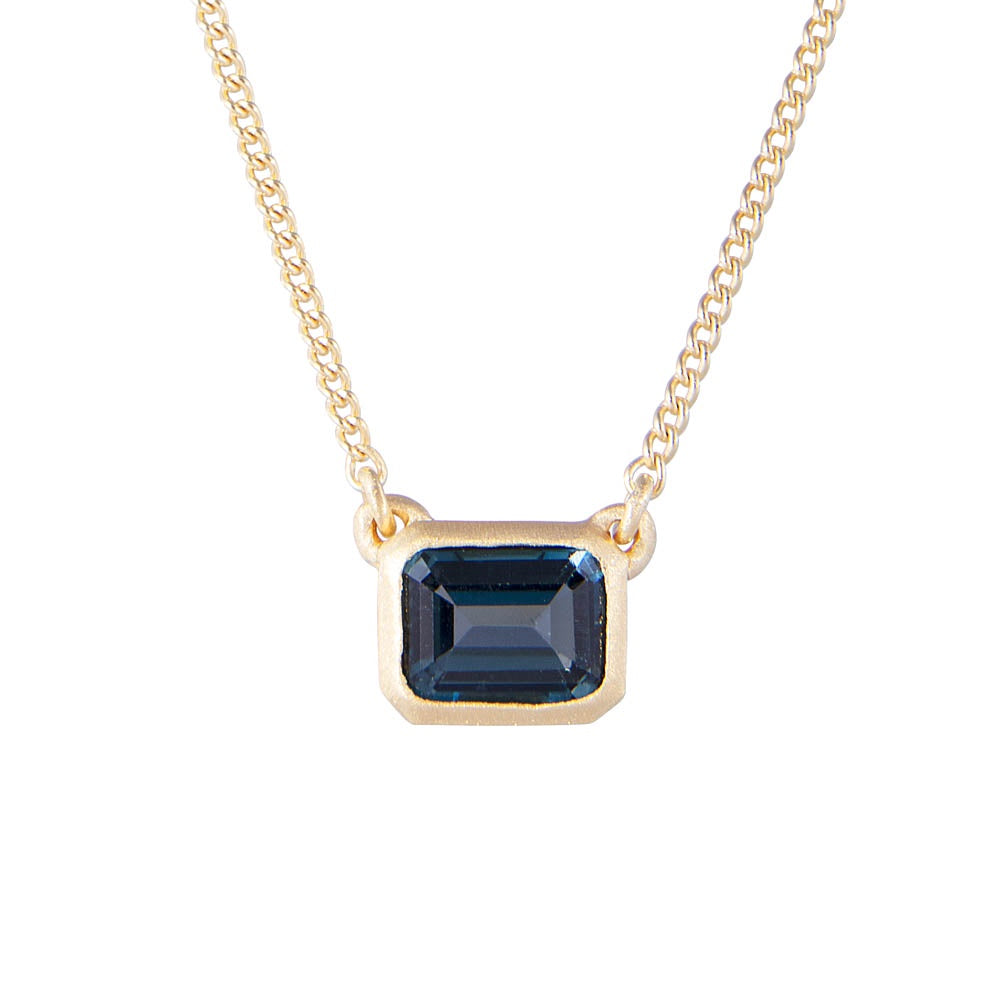 FAIRLEY London Blue Topaz Deco Necklace