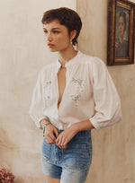 Load image into Gallery viewer, MLM - Posie Blouse - Chalk
