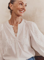 Load image into Gallery viewer, MLM - Moroccan lace blouse - Chalk
