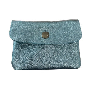 MAISON FANLI - Coin Purse - Metallic Aqua