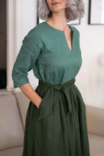 Load image into Gallery viewer, LAZYBONES - Michaela dress - Evergreen
