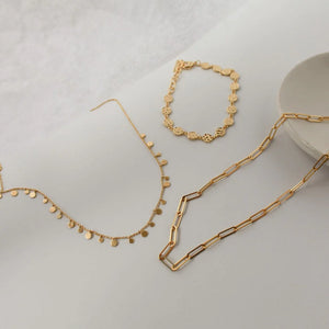 MURKANI - Coin Choker in 18KT Yellow Gold Plate