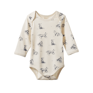 NATURE BABY - LONG SLEEVE BODYSUIT - Foxy Print