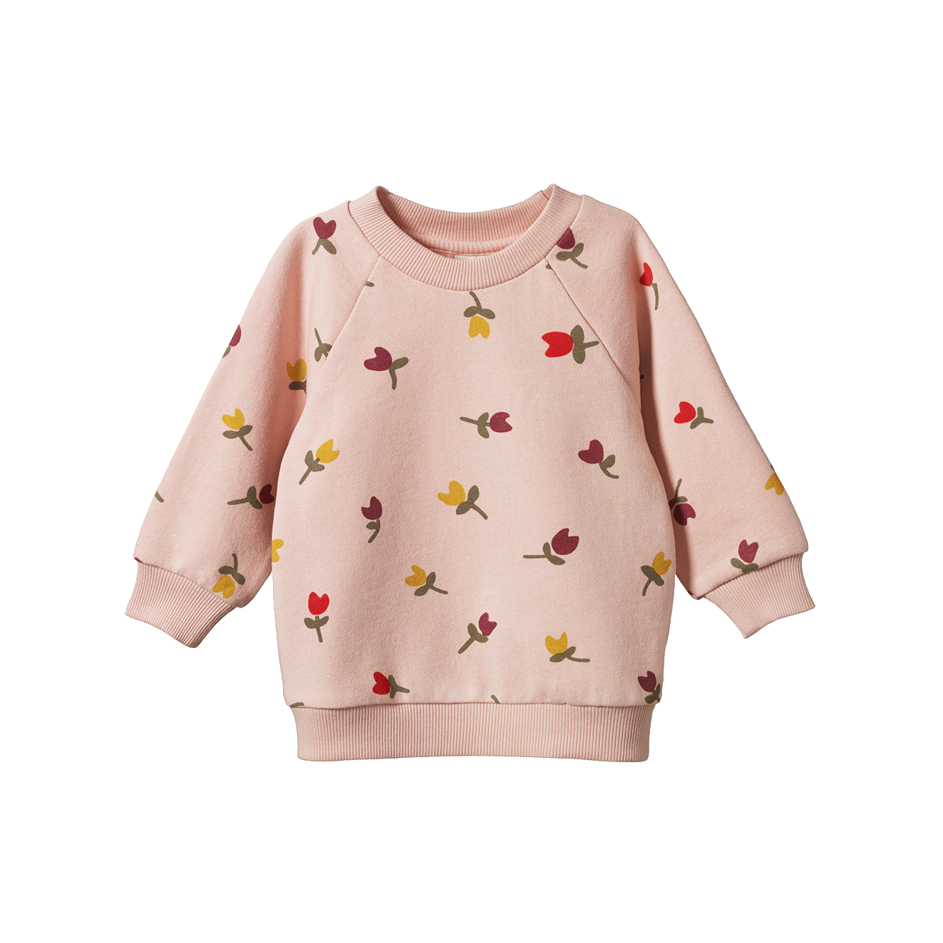 Nature Baby - EMERSON SWEATER - Tulips Rose Dust Print
