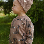 Load image into Gallery viewer, NATURE BABY - EMERSON SWEATER  Foxy Cub Print
