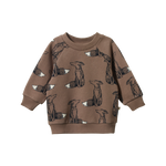 Load image into Gallery viewer, NATURE BABY - EMERSON SWEATER  Foxy Cub Print
