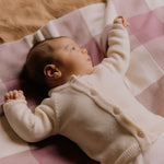 Load image into Gallery viewer, Nature Baby Dune Blanket - Rhubarb Check
