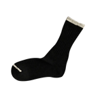 Load image into Gallery viewer, NISHIGUCHI KUTSUSHITA : boston silk cotton sock - Black
