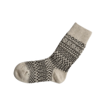 Load image into Gallery viewer, NISHIGUCHI KUTSUSHITA : oslo wool jacquard sock - Oatmeal
