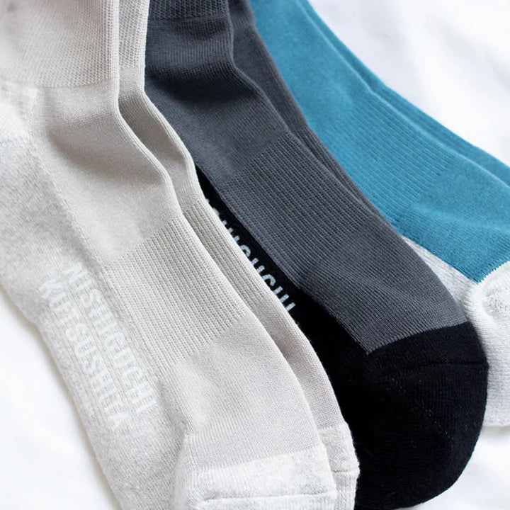 NISHIGUCHI KUTSUSHITA - COTTON CASHMERE WALK SOCKS SAMPO