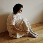 Load image into Gallery viewer, NISHIGUCHI KUTSUSHITA - COTTON CASHMERE WALK SOCKS SAMPO
